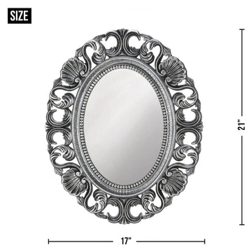 FAIRE - Zings & Thingz Mirrors Silver Scallop Wall Mirror